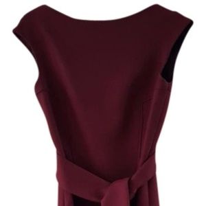Teenflo wool belted dress burgundy size 2